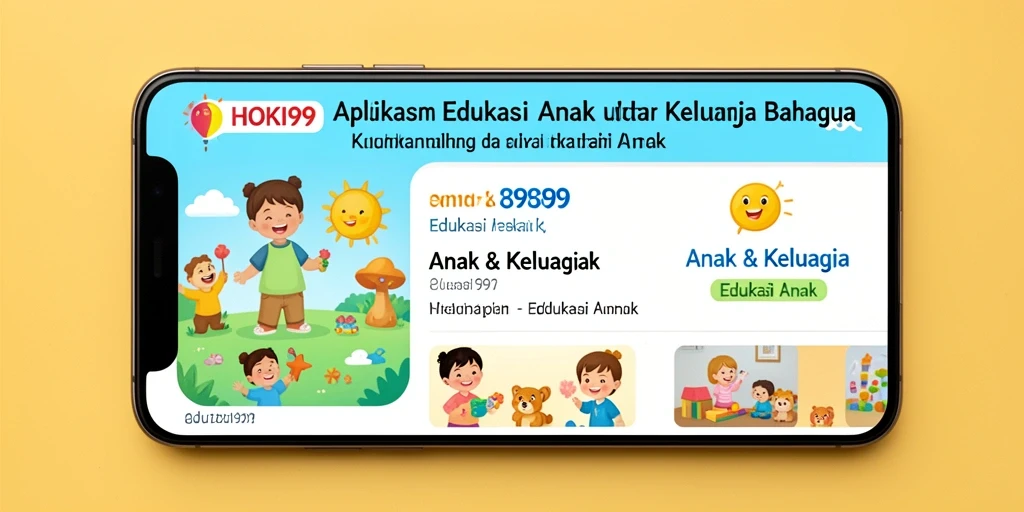 Antarmuka aplikasi HOKI99 yang interaktif dan menarik untuk anak.