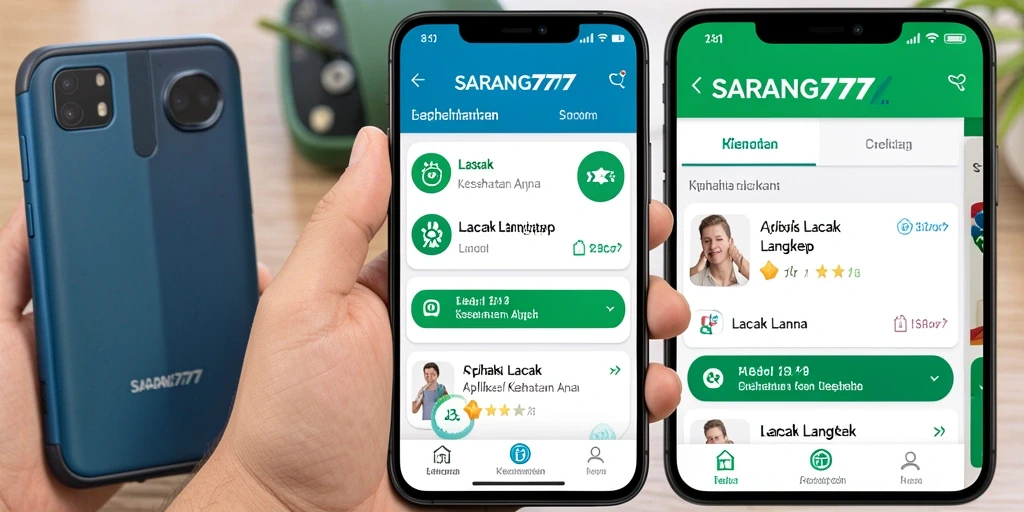 Tampilan antarmuka utama SARANG777 yang menarik dan ramah pengguna.